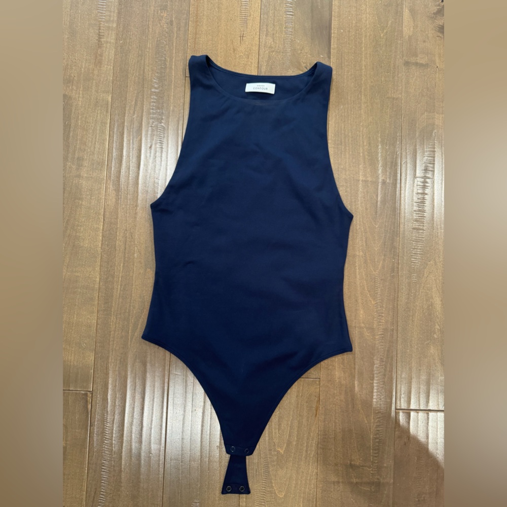 Aritzia-Babaton:  Navy One-Piece Bodysuit